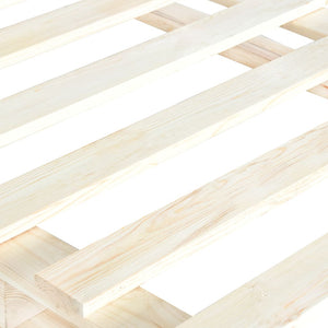 vidaXL Solid Pine Pallet Bed 90x200 cm