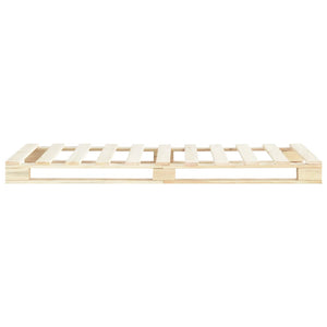 vidaXL Solid Pine Pallet Bed 100x200 cm