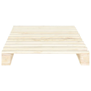 vidaXL Solid Pine Pallet Bed 100x200 cm
