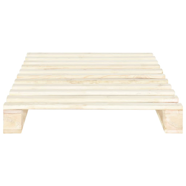 vidaXL Solid Pine Pallet Bed 100x200 cm