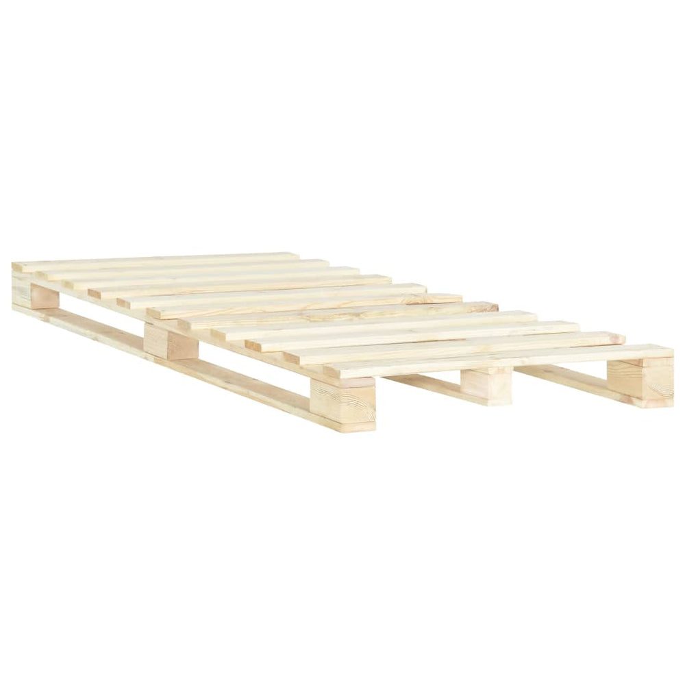 vidaXL Pine Solid Wood Pallet Bed 120x200 cm