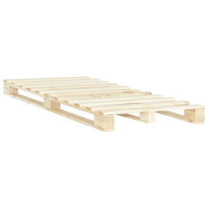 vidaXL Pine Solid Wood Pallet Bed 120x200 cm