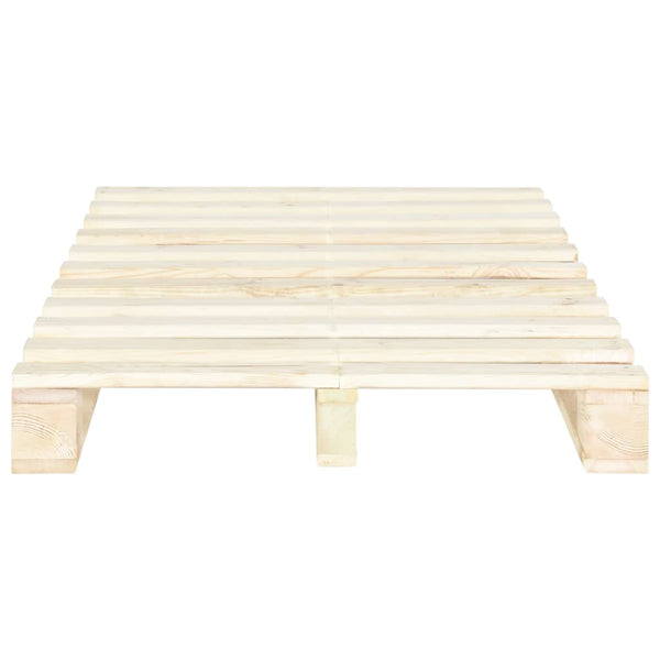 vidaXL Pine Solid Wood Pallet Bed 120x200 cm