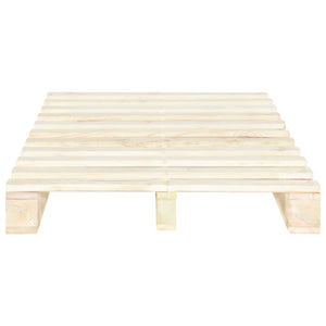 vidaXL Pine Solid Wood Pallet Bed 120x200 cm