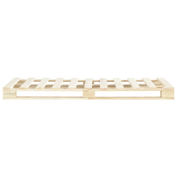 vidaXL Pine Solid Wood Pallet Bed 120x200 cm