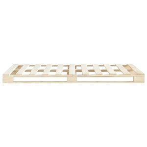 vidaXL Solid Pine Pallet Bed 140x200 cm