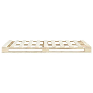 vidaXL Pine Solid Wood Pallet Bed 160x200 cm