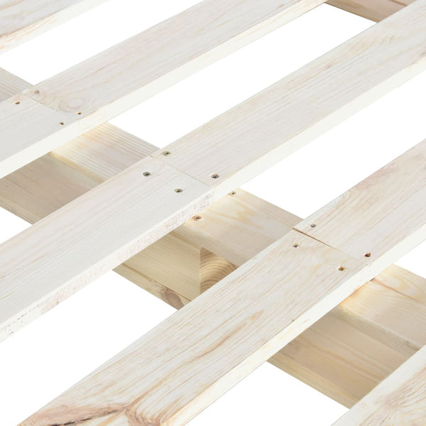 vidaXL Pine Solid Wood Pallet Bed 160x200 cm