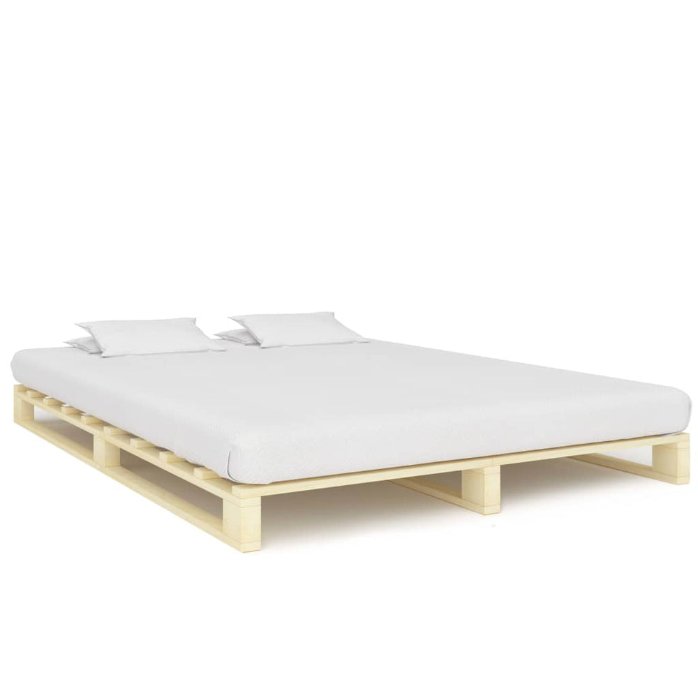 vidaXL Solid Pine Pallet Bed 180x200 cm