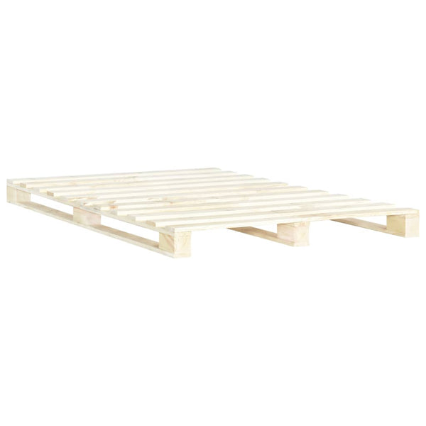 vidaXL Pallet Bed Solid Pine Wood 200x200 cm