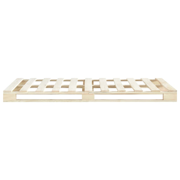 vidaXL Pallet Bed Solid Pine Wood 200x200 cm