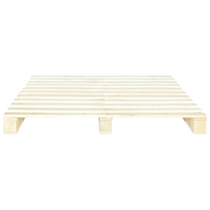 vidaXL Pallet Bed Solid Pine Wood 200x200 cm