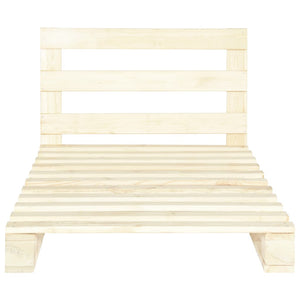 vidaXL Solid Pine Pallet Bed 90x200 cm