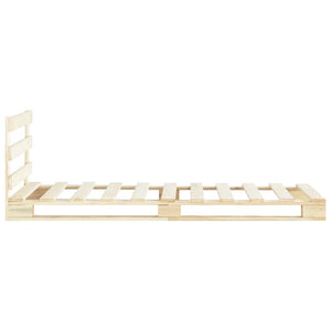 vidaXL Solid Pine Pallet Bed 90x200 cm