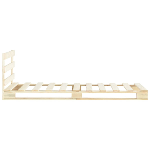 vidaXL Solid Pine Pallet Bed 100x200 cm