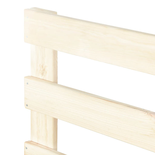 vidaXL Solid Pine Pallet Bed 100x200 cm
