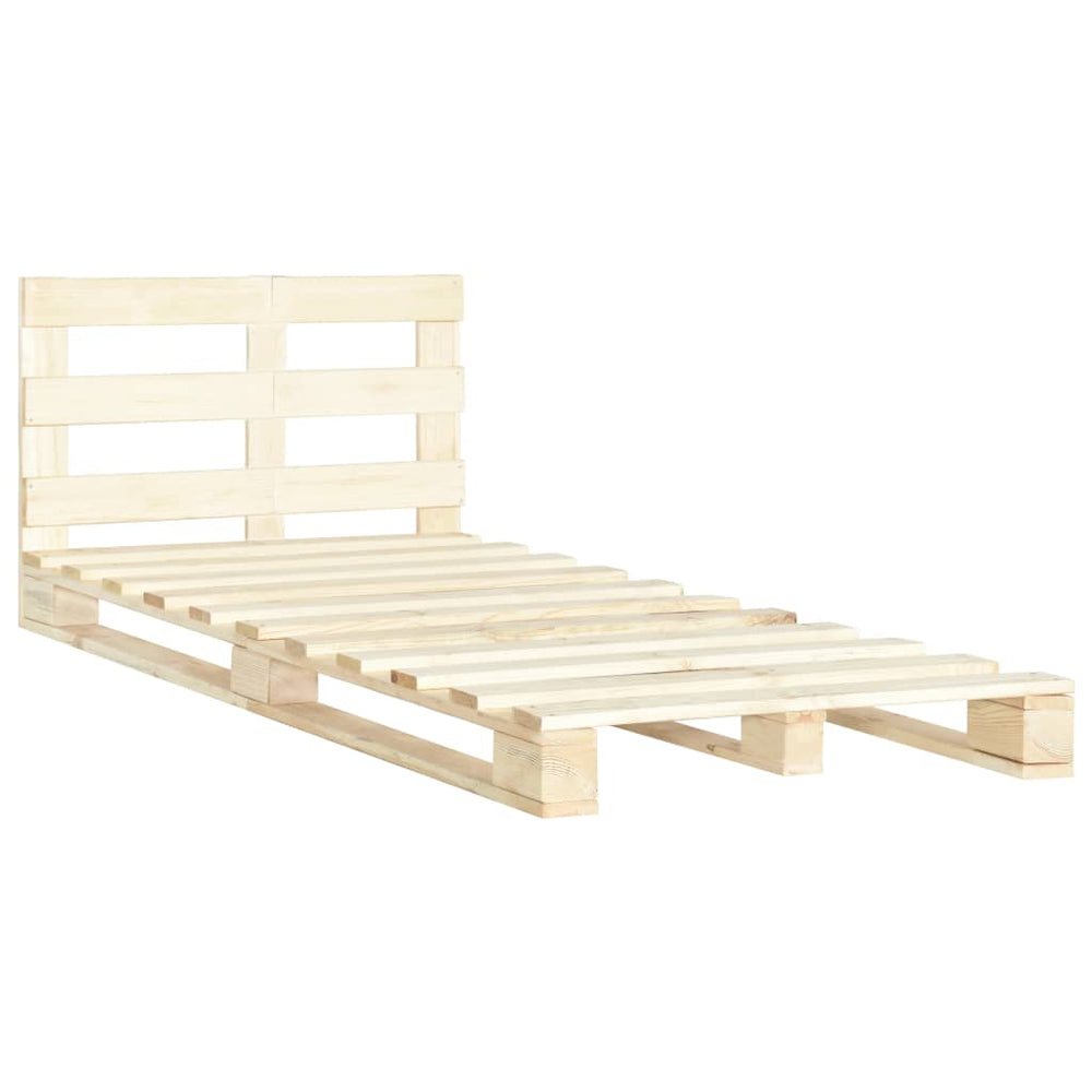 vidaXL Pine Solid Wood Pallet Bed 120x200 cm