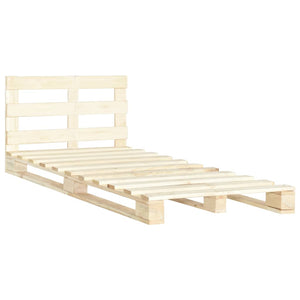 vidaXL Pine Solid Wood Pallet Bed 120x200 cm