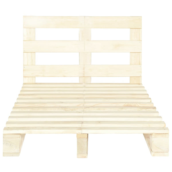 vidaXL Pine Solid Wood Pallet Bed 120x200 cm