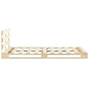 vidaXL Pine Solid Wood Pallet Bed 120x200 cm
