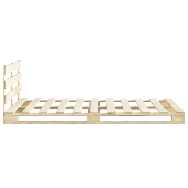 vidaXL Pine Solid Wood Pallet Bed 120x200 cm