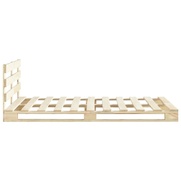 vidaXL Solid Pine Pallet Bed 140x200 cm