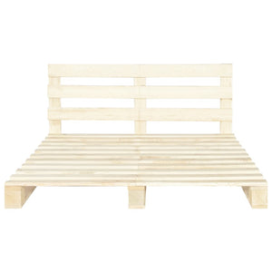 vidaXL Pine Solid Wood Pallet Bed 160x200 cm