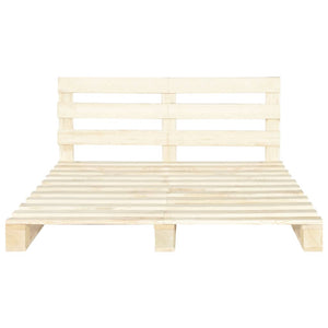 vidaXL Pallet Bed Solid Pine Wood 200x200 cm