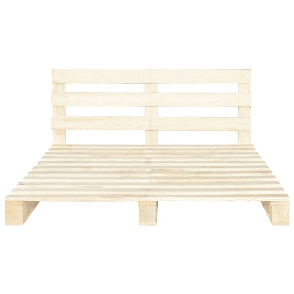 vidaXL Pallet Bed Solid Pine Wood 200x200 cm