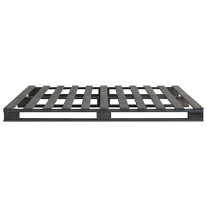 vidaXL Pallet Bed Grey Solid Pine Wood 120x200 cm