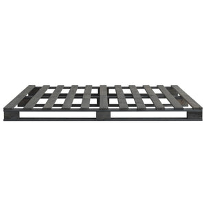 vidaXL Pallet Bed Grey Solid Pine Wood 140x200 cm