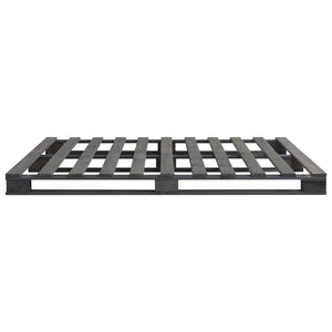 vidaXL Pallet Bed Grey Solid Pine Wood 160x200 cm