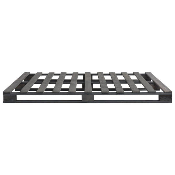 vidaXL Pallet Bed Grey Solid Pine Wood 160x200 cm