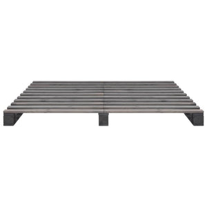 vidaXL Pallet Bed Grey Solid Pine Wood 180x200 cm