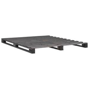 vidaXL Pallet Bed Grey Solid Pine Wood 200x200 cm