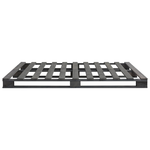 vidaXL Pallet Bed Grey Solid Pine Wood 200x200 cm