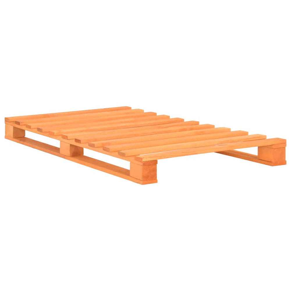 vidaXL Pallet Bed Brown Solid Pine Wood 90x200 cm