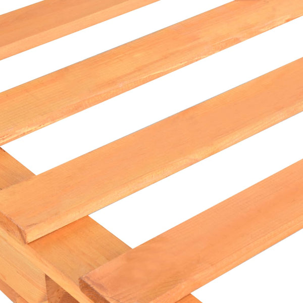 vidaXL Pallet Bed Brown Solid Pine Wood 90x200 cm
