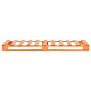 vidaXL Pallet Bed Brown Solid Pine Wood 100x200 cm
