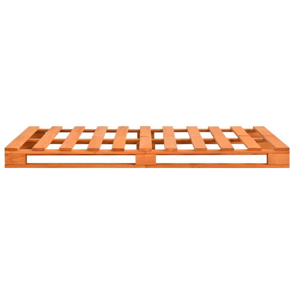 vidaXL Pallet Bed Brown Solid Pine Wood 120x200 cm