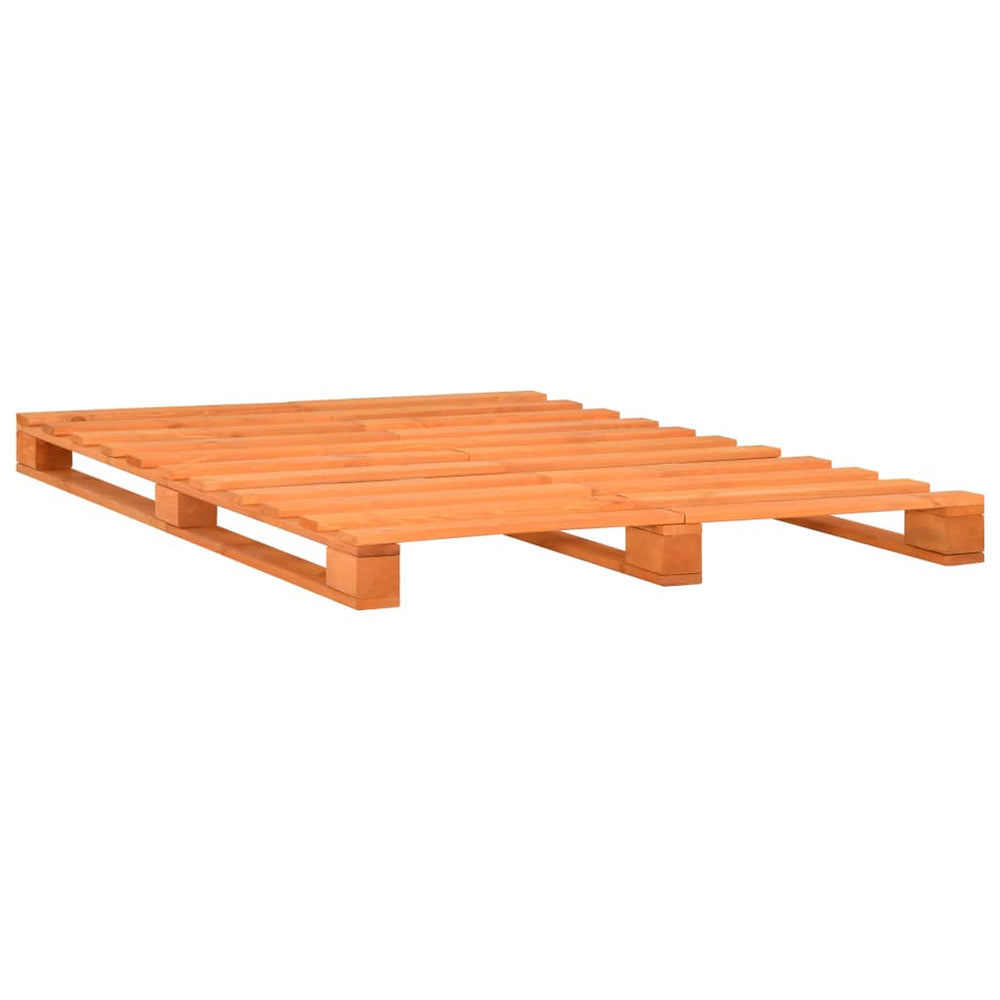vidaXL Pallet Bed Brown Pine Wood 140x200 cm