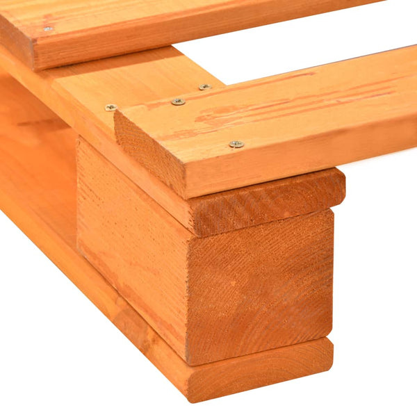 vidaXL Pallet Bed Brown Pine Wood 140x200 cm
