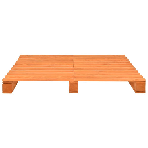 vidaXL Pallet Bed Brown Solid Pine Wood 200x200 cm