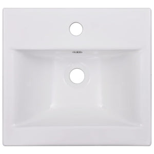 vidaXL Inset Basin 42x39x18 cm Ceramic White