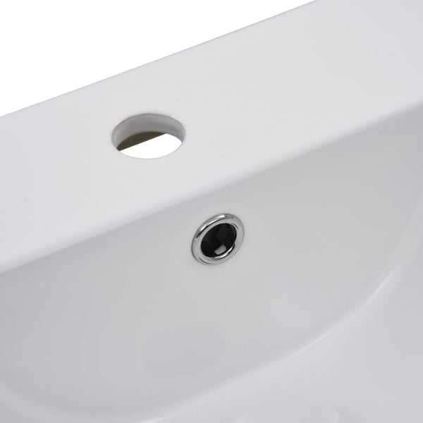 vidaXL Inset Basin 42x39x18 cm Ceramic White