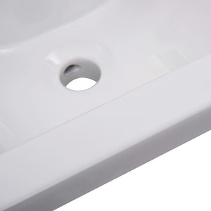vidaXL Inset Basin 42x39x18 cm Ceramic White