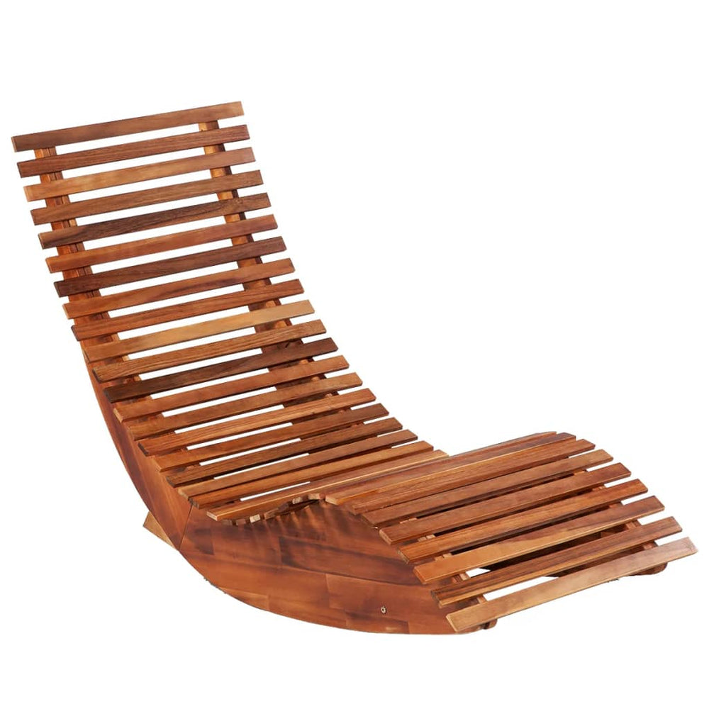vidaXL Rocking Loungers 2 pcs Solid Acacia Wood