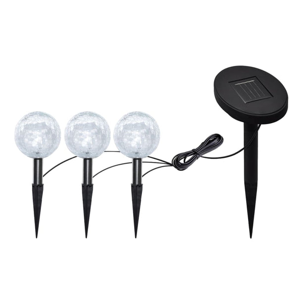 vidaXL Garden Lights 6 pcs. LED with Ground Spikes & Solar Panels