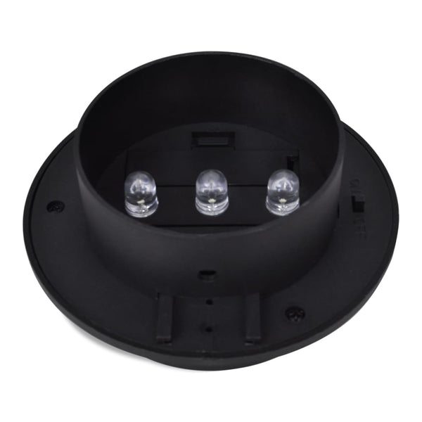 vidaXL Solar Fence Outdoor Lights 12 pcs. LED Black