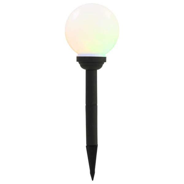 vidaXL Outdoor Solar Lamps 8 Pcs. LED Ball 15 cm RGB